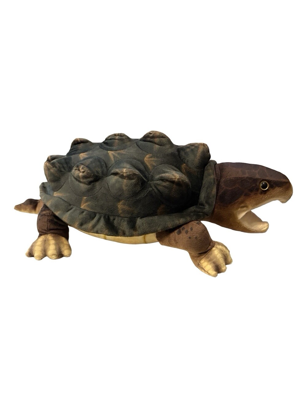 Wild Republic Living Stream Realistic Plush Stuffed Snapping Turtle Large